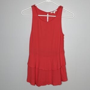 ✨3/$15 Willow & Clay red tank blouse XS
